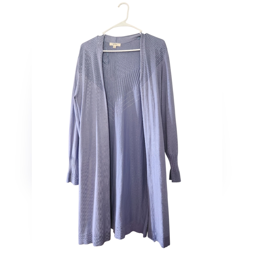 Elegant Blue/Lavender Cardigan